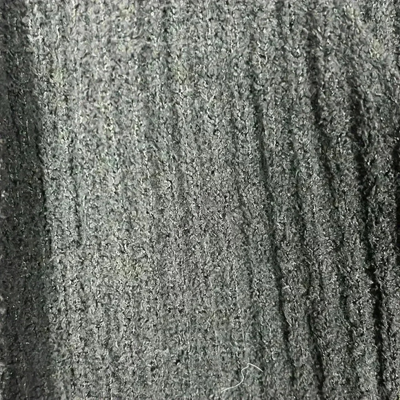 She & Sky Womens Sweater Black L V-Neck Wrap Pullover Asymmetrical Lambswool NWT - Picture 6 of 11